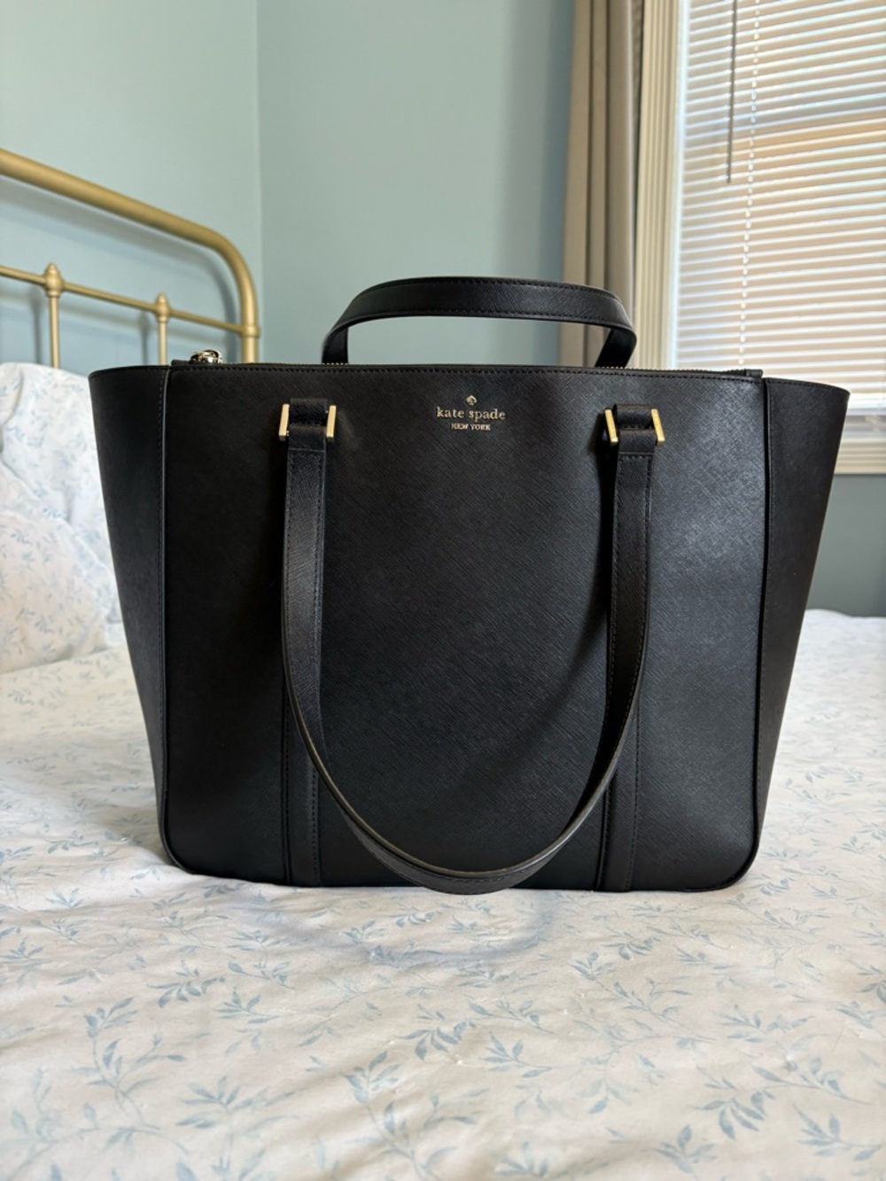 Kate Spade Black Saffiano Leather Tote